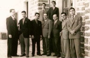 Francesco Speciale y sus empleados en 1949